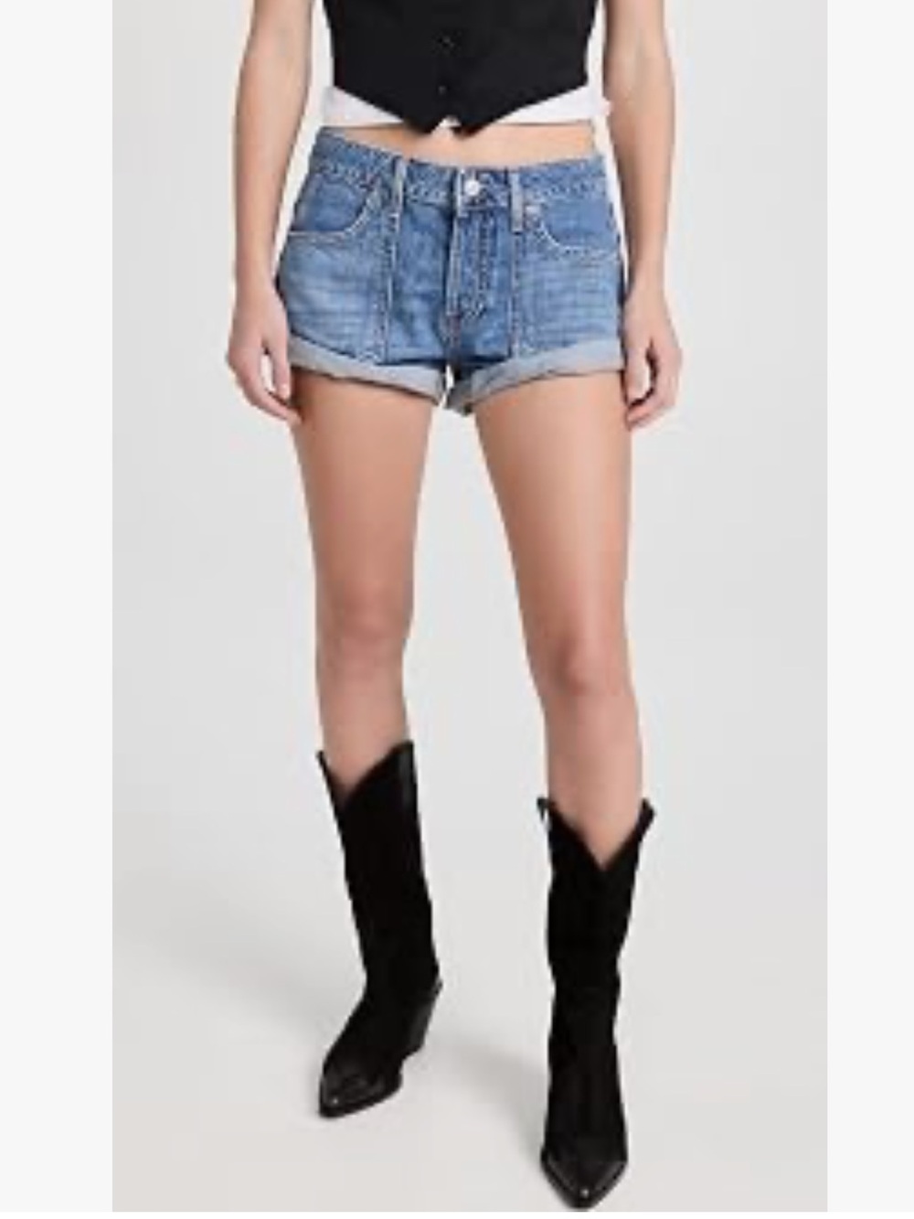 Free People Beginners Luck Slouch Short Denim Jean NWT 29